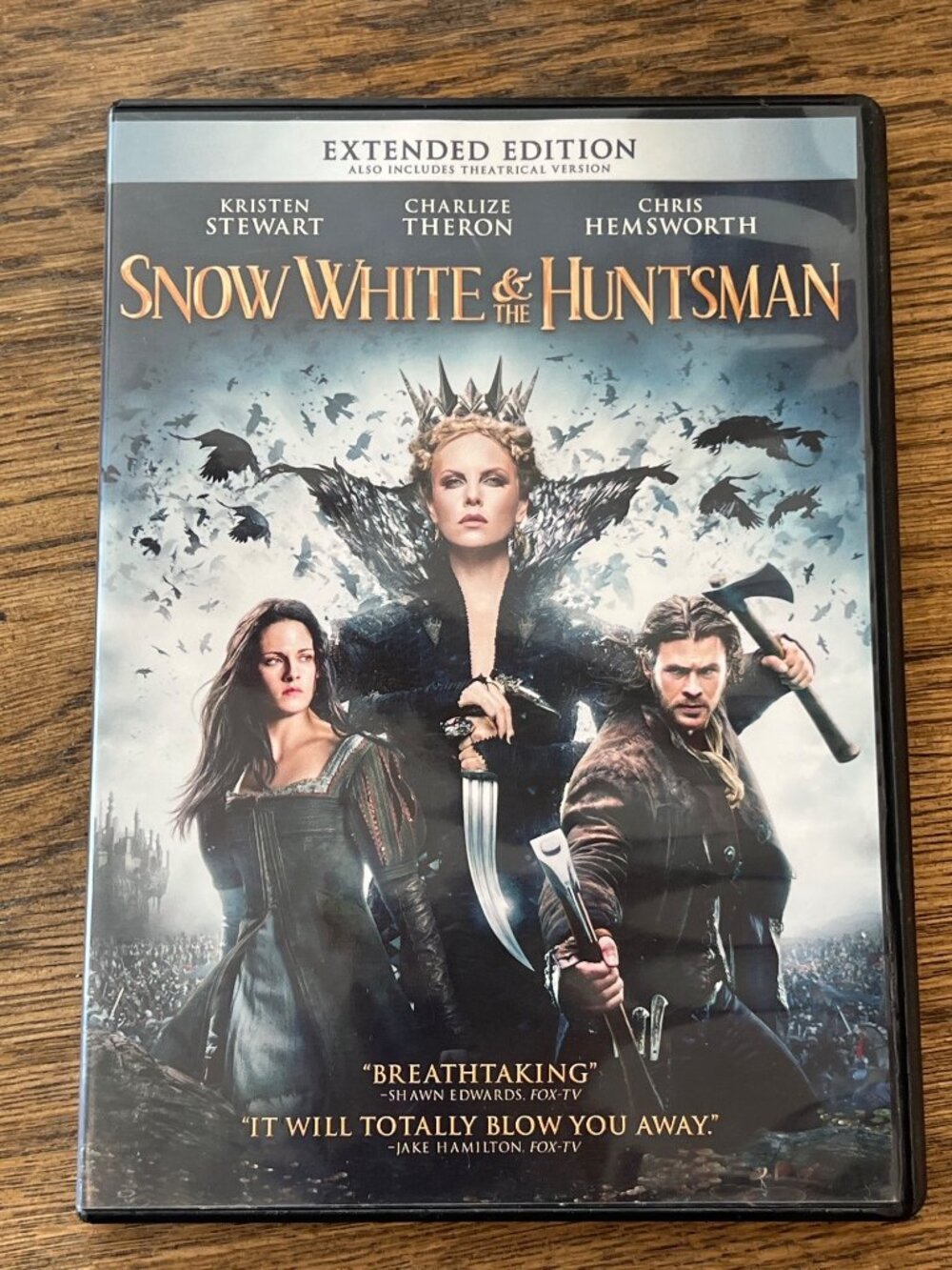 Snow White & The Huntsman 2012 Movie DVD Extended Action Adventure Pre-Owned